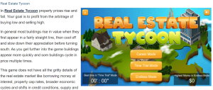 Game Real Estate Tycoon